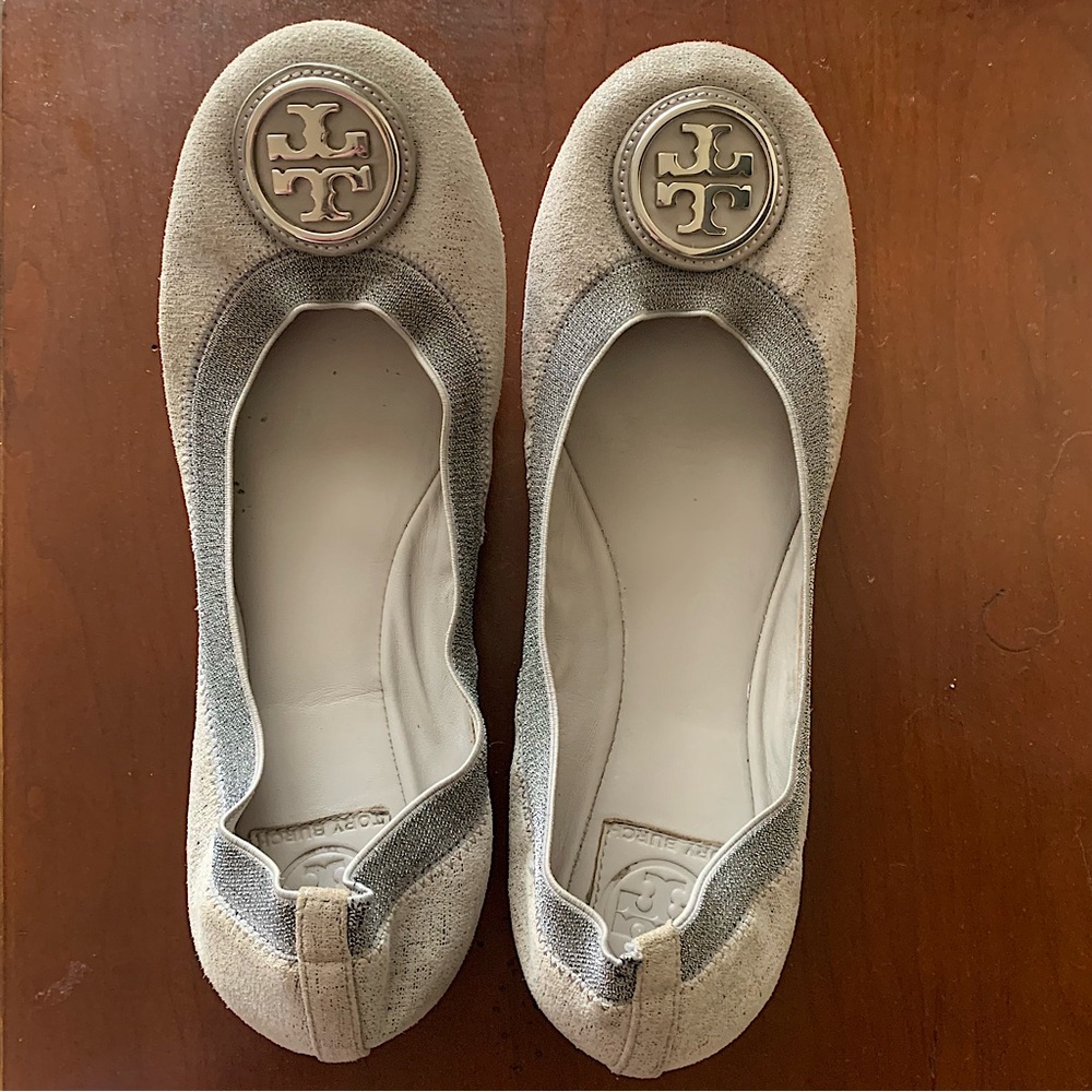 Tory Burch Caroline Gray Ballet Flats 8.5